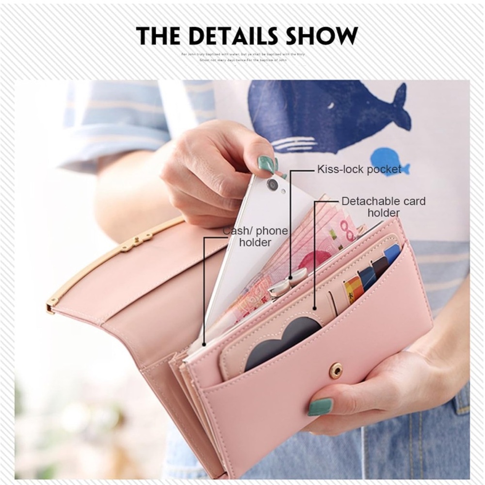 Elegant Pink Clutch with Gold Accent - Picture 2 of 4